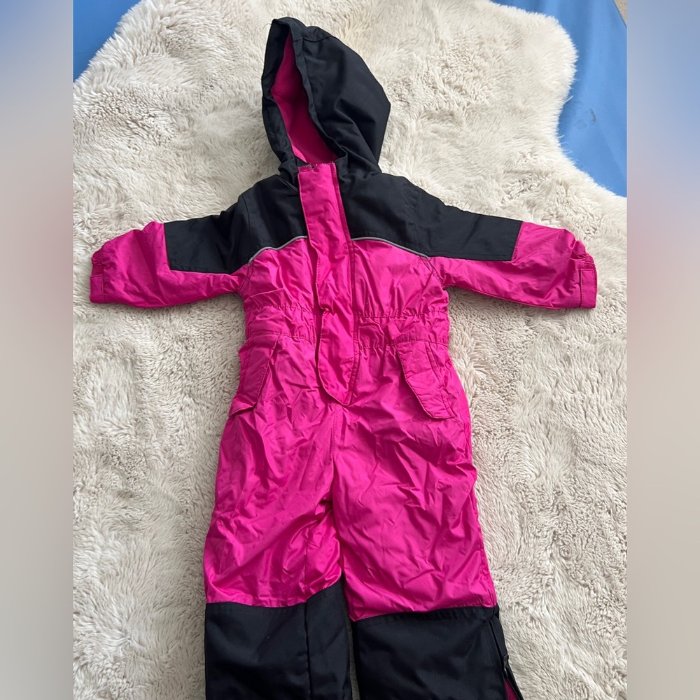 Kids iextreme outfitters Pink and Black Waterproof Snowsuit
